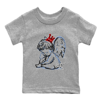 5s Black Metallic Reimgined shirts to match jordans Neon Angel best t shirts to wear with jordans AJ5 Black Metallic Reimgined match shoes to clothes SNRT Sneaker Tees Youth Baby Heather Grey 2 tee