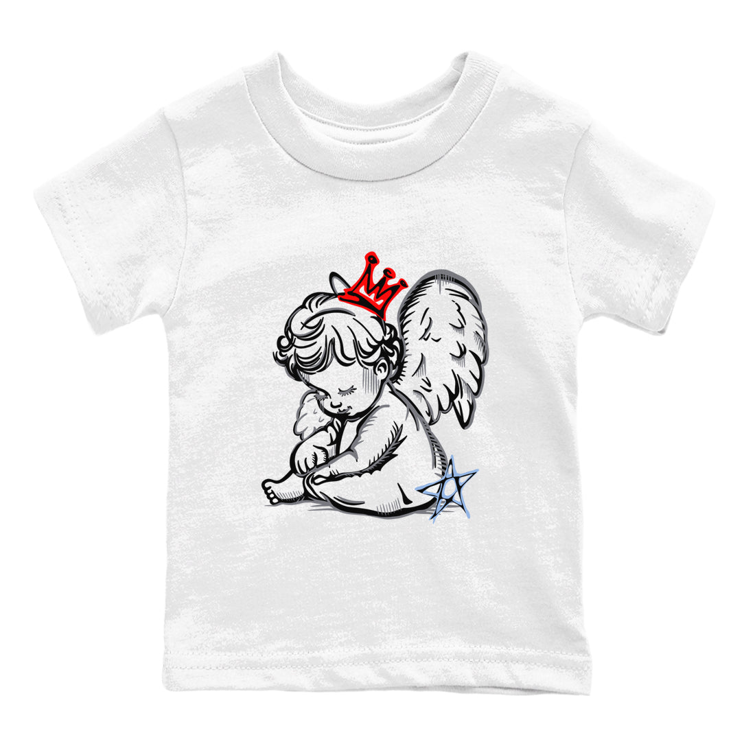 5s Black Metallic Reimgined shirts to match jordans Neon Angel best t shirts to wear with jordans AJ5 Black Metallic Reimgined match shoes to clothes SNRT Sneaker Tees Youth Baby White 2 tee