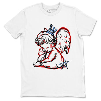 Sneaker match tees – Sneaker Tees To Match Air Jordan 5 Fire Red Shoes – Neon Angel Tee White 2
