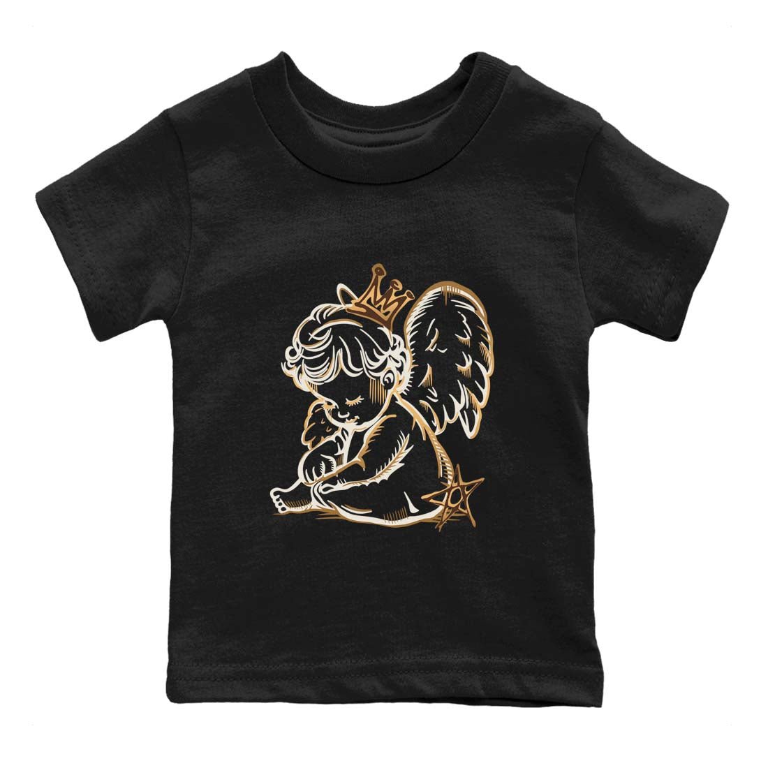 5s Golden Ticket shirts to match jordans  Neon Angel shirts to match jordans Air Jordan 5 Golden Ticket match shoes to clothes SNRT Sneaker Tees Youth Baby Black 2 tee