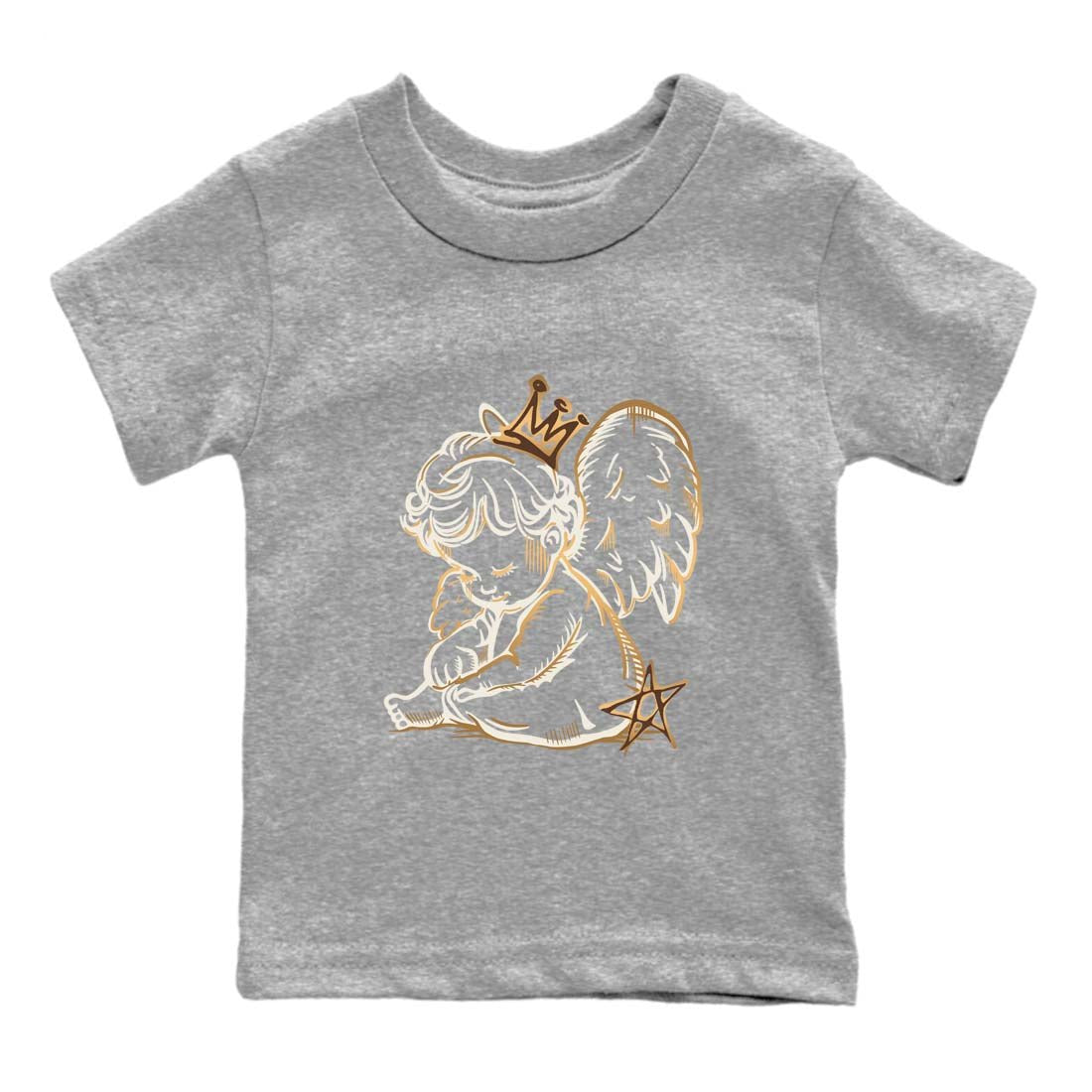 5s Golden Ticket shirts to match jordans  Neon Angel shirts to match jordans Air Jordan 5 Golden Ticket match shoes to clothes SNRT Sneaker Tees Youth Baby Heather Grey 2 tee