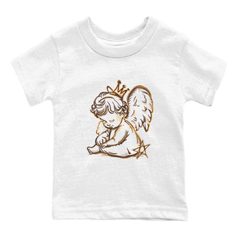 5s Golden Ticket shirts to match jordans  Neon Angel shirts to match jordans Air Jordan 5 Golden Ticket match shoes to clothes SNRT Sneaker Tees Youth Baby White 2 tee