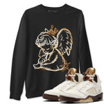 5s Golden Ticket shirts to match jordans  Neon Angel shirts to match jordans Air Jordan 5 Golden Ticket match shoes to clothes SNRT Sneaker Tees unisex cotton Black 1 shirts