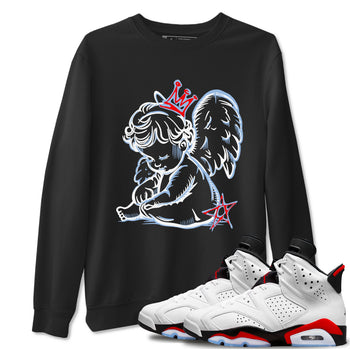 AJ6 Fire Red shirts to match jordans Neon Angel best t shirts to wear with jordans Air Jordan 6 Fire Red match shoes to clothes SNRT Sneaker Tees unisex cotton Black 1 shirts