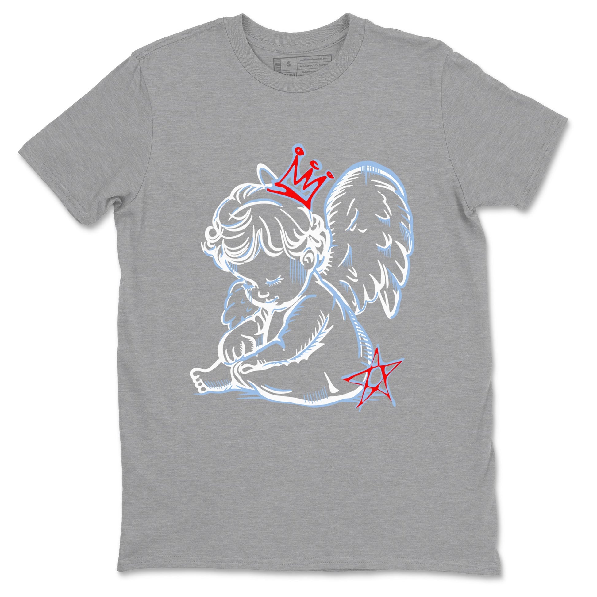 AJ6 Fire Red shirts to match jordans Neon Angel best t shirts to wear with jordans Air Jordan 6 Fire Red match shoes to clothes SNRT Sneaker Tees unisex cotton Heather Grey 2 shirts