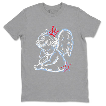 AJ6 Fire Red shirts to match jordans Neon Angel best t shirts to wear with jordans Air Jordan 6 Fire Red match shoes to clothes SNRT Sneaker Tees unisex cotton Heather Grey 2 shirts