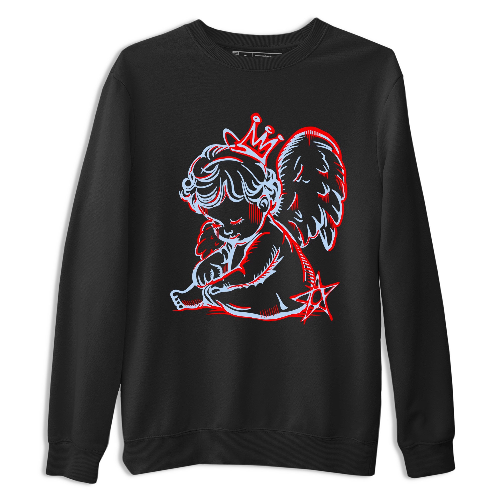 Sneaker match tees – Sneaker Tees To Match Air Jordan 6 Reverse Infrared Shoes – Neon Angel Tee Black 2