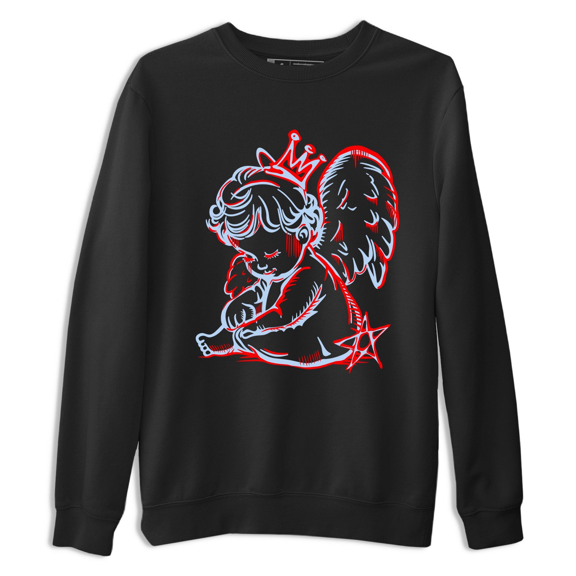 Sneaker match tees – Sneaker Tees To Match Air Jordan 6 Reverse Infrared Shoes – Neon Angel Tee Black 2