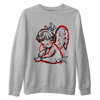 Sneaker match tees – Sneaker Tees To Match Air Jordan 6 Reverse Infrared Shoes – Neon Angel Tee Heather Grey 2