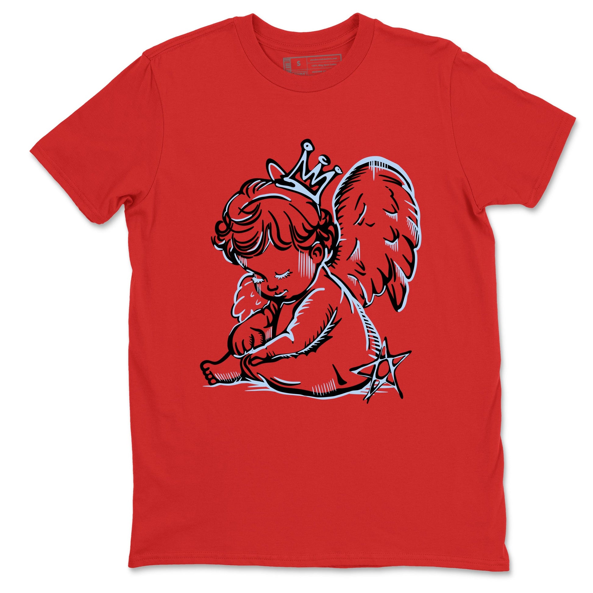 Sneaker match tees – Sneaker Tees To Match Air Jordan 6 Reverse Infrared Shoes – Neon Angel Tee Red 2