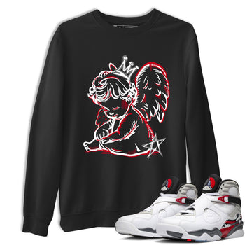 Sneaker match tees – Sneaker Tees To Match Air Jordan 8 Bunny Shoes Air Jordan 8 Bunny White and True Red – Neon Angel Tee Black 1