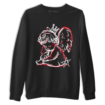 Sneaker match tees – Sneaker Tees To Match Air Jordan 8 Bunny Shoes Air Jordan 8 Bunny White and True Red – Neon Angel Tee Black 2