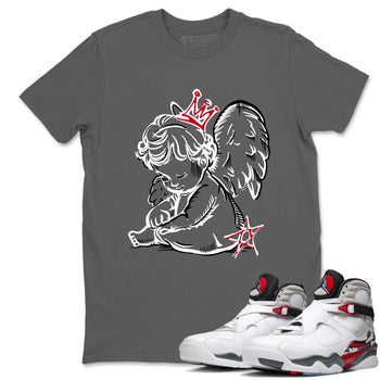 Sneaker match tees – Sneaker Tees To Match Air Jordan 8 Bunny Shoes Air Jordan 8 Bunny White and True Red – Neon Angel Tee Cool Grey 1