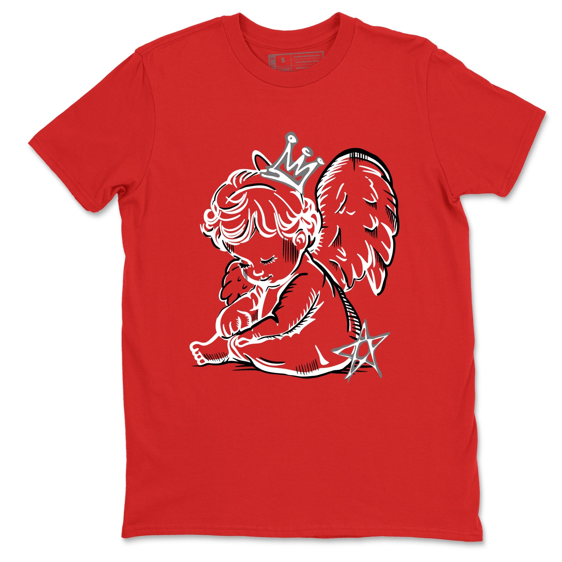 Sneaker match tees – Sneaker Tees To Match Air Jordan 8 Bunny Shoes Air Jordan 8 Bunny White and True Red – Neon Angel Tee Red 2