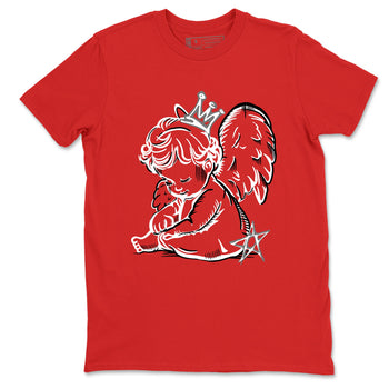 Sneaker match tees – Sneaker Tees To Match Air Jordan 8 Bunny Shoes Air Jordan 8 Bunny White and True Red – Neon Angel Tee Red 2