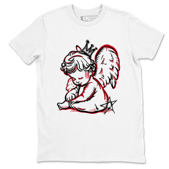 Sneaker match tees – Sneaker Tees To Match Air Jordan 8 Bunny Shoes Air Jordan 8 Bunny White and True Red – Neon Angel Tee White 2