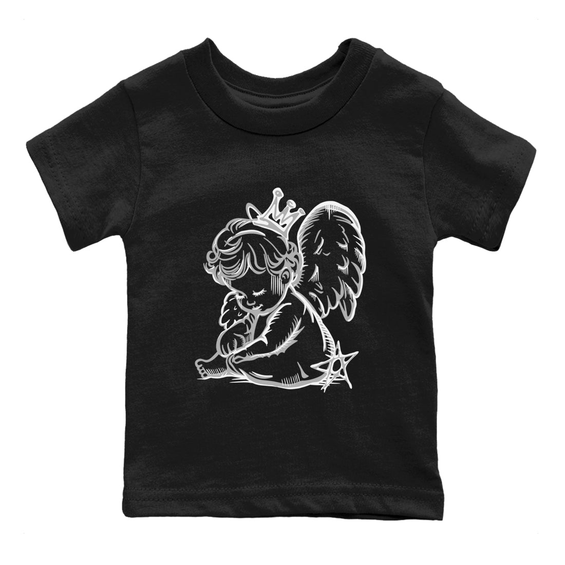 9s Cool Grey shirts to match jordans Neon Angel sneaker match tees Air Jordan 9 Retro Cool Grey match shoes to clothes SNRT Sneaker Tees Youth Baby Black 2 tee
