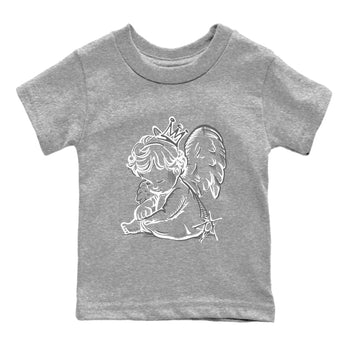 9s Cool Grey shirts to match jordans Neon Angel sneaker match tees Air Jordan 9 Retro Cool Grey match shoes to clothes SNRT Sneaker Tees Youth Baby Heather Grey 2 tee