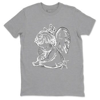 9s Cool Grey shirts to match jordans Neon Angel sneaker match tees Air Jordan 9 Retro Cool Grey match shoes to clothes SNRT Sneaker Tees unisex cotton Heather Grey 2 shirts