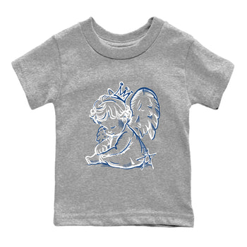 Sneaker match tees – Sneaker Tees To Match Air Jordan 9 Flint Grey Shoes – Neon Angel Kids T-Shirt Heather Grey 2
