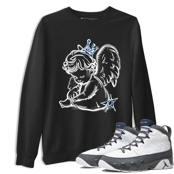 Sneaker match tees – Sneaker Tees To Match Air Jordan 9 Flint Grey Shoes – Neon Angel Tee Black 1