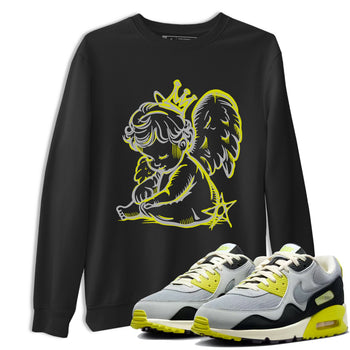 Neon Angel sneaker match t-shirt styled to complete your fit with the Air Max 90 Cyber sneakers, shown in Black 1.
