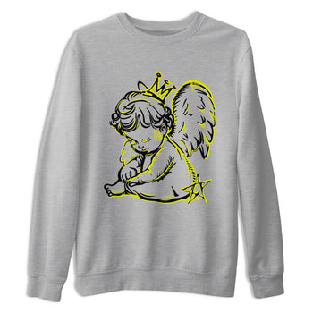 Neon Angel sneaker match t-shirt styled to complete your fit with the Air Max 90 Cyber sneakers, shown in Heather Grey 2.