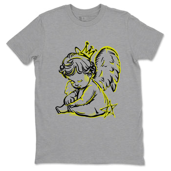 Neon Angel sneaker match t-shirt styled to complete your fit with the Air Max 90 Cyber sneakers, shown in Heather Grey 2.