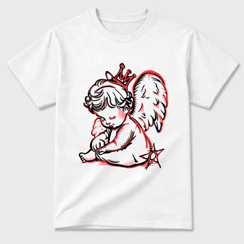 Sneaker match tees – Sneaker Tees To Match Air Max 90 Infrared Shoes – Neon Angel Tee White 2