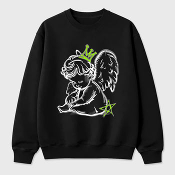 Sneakerfit graphic tee destination – Sneaker Tees To Match Air Max 90 Neon Yellow Sneakers – Neon Angel Tee Black 2