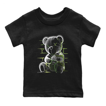 Sneaker match tees – Sneaker Tees To Match Air Foamposite One Pine Green Shoes – Neon Bear Kids T-Shirt Black 2