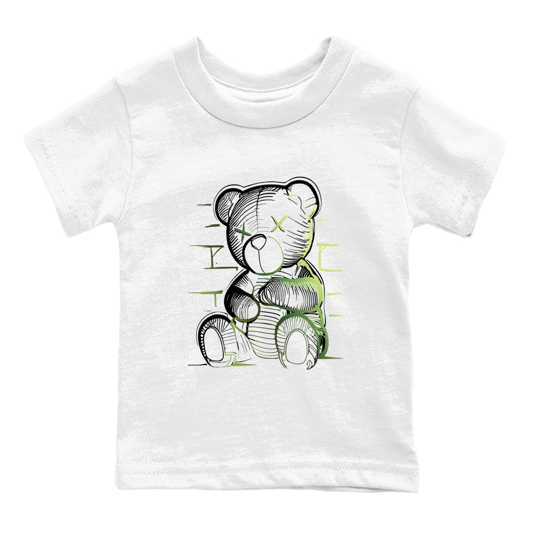 Sneaker match tees – Sneaker Tees To Match Air Foamposite One Pine Green Shoes – Neon Bear Kids T-Shirt White 2