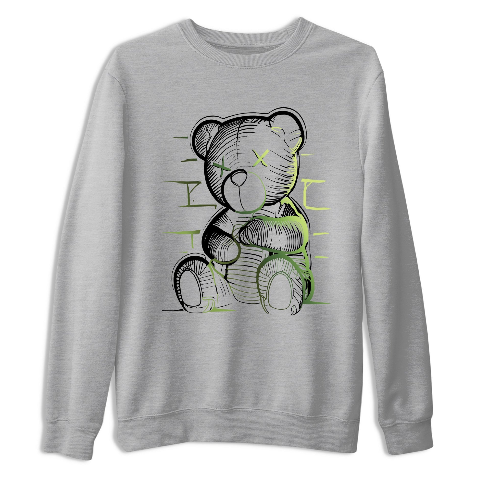 Sneaker match tees – Sneaker Tees To Match Air Foamposite One Pine Green Shoes – Neon Bear Tee Heather Grey 2