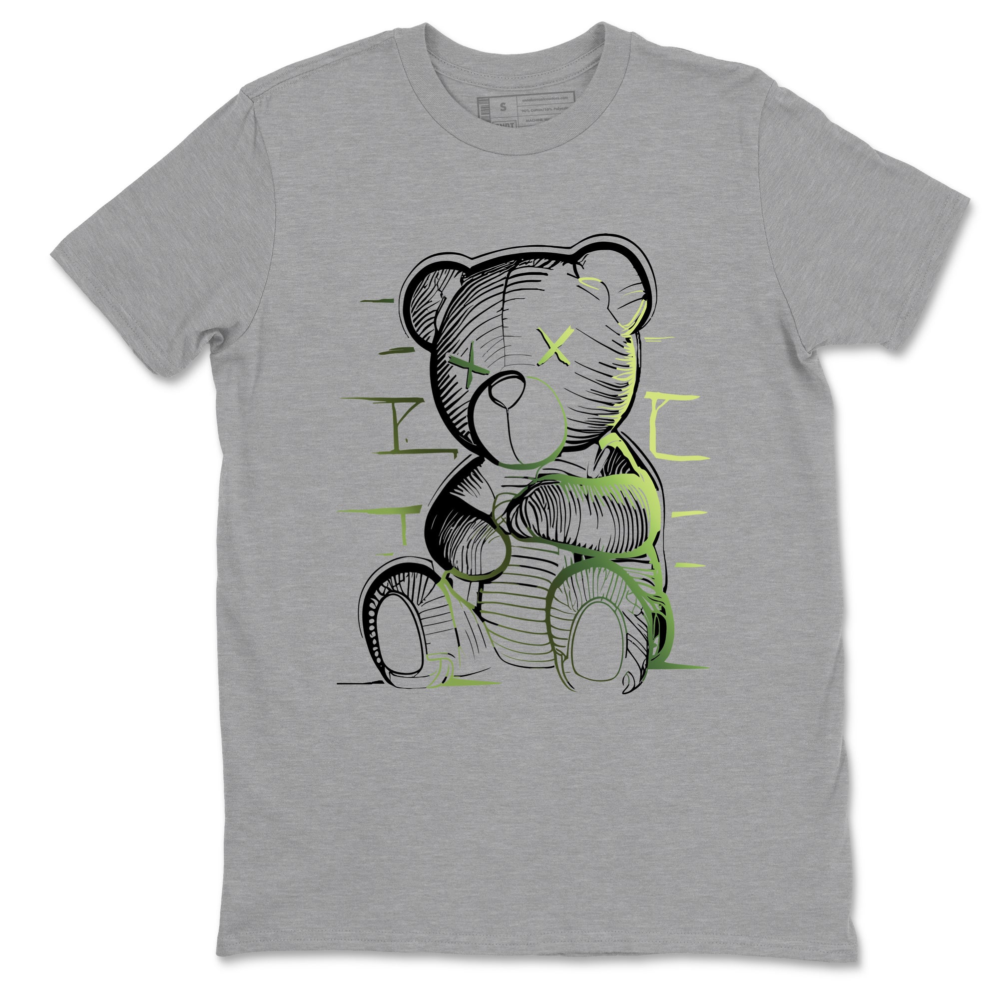 Sneaker match tees – Sneaker Tees To Match Air Foamposite One Pine Green Shoes – Neon Bear Tee Heather Grey 2