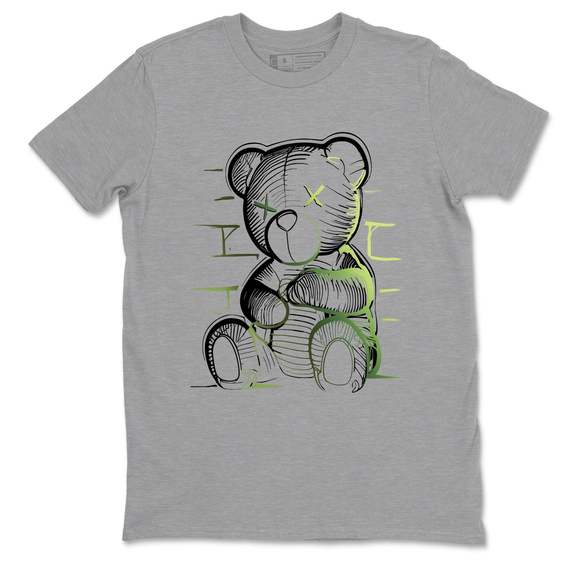 Sneaker match tees – Sneaker Tees To Match Air Foamposite One Pine Green Shoes – Neon Bear Tee Heather Grey 2