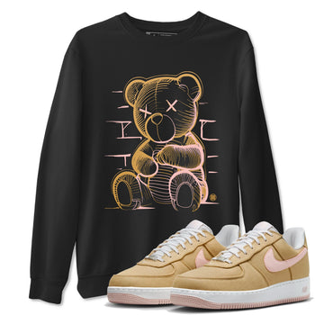 Air Force 1 Low Linen shirts to match jordans Neon Bear sneaker match tees Air Force 1 Linen Graphic Shirts To Match AF1 SNRT Sneaker Tees unisex cotton Black 1 shirts