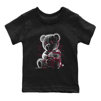 Air Jordan 1 High OG Metallic Burgundy shirts to match jordans Neon Bear sneaker match tees Air Jordan 1 Metallic Burgundy SNRT Sneaker Tees streetwear brand Baby and Youth Black 2 cotton tee