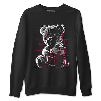 Air Jordan 1 High OG Metallic Burgundy shirts to match jordans Neon Bear sneaker match tees Air Jordan 1 Metallic Burgundy SNRT Sneaker Tees streetwear brand Black 2 unisex cotton tee