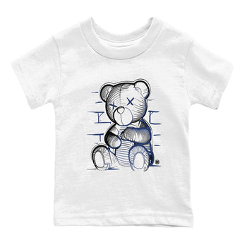1s Midnight Navy shirts to match jordans Neon Bear sneaker match tees Air Jordan 1 Midnight Navy match shoes to clothes SNRT Sneaker Tees Youth Baby White 2 tee