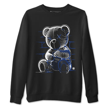 1s Midnight Navy shirts to match jordans Neon Bear sneaker match tees Air Jordan 1 Midnight Navy match shoes to clothes SNRT Sneaker Tees unisex cotton Black 2 shirts