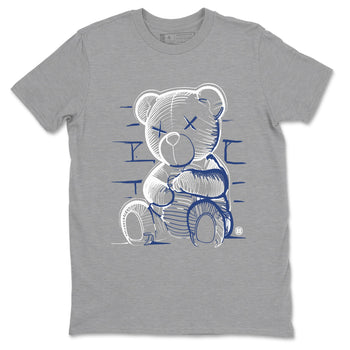 1s Midnight Navy shirts to match jordans Neon Bear sneaker match tees Air Jordan 1 Midnight Navy match shoes to clothes SNRT Sneaker Tees unisex cotton Heather Grey 2 shirts
