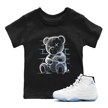 11 Legend Blue Shirts To Match Jordans Neon Bear Sneaker Shirts Air Jordan 11 Legend Blue SNRT Sneaker Release Tees Baby Youth Toddler Black 1 crew neck shirts