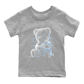 11 Legend Blue Shirts To Match Jordans Neon Bear Sneaker Shirts Air Jordan 11 Legend Blue SNRT Sneaker Release Tees Baby Youth Toddler Heather Grey 2 crew neck shirts