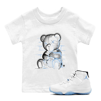 11 Legend Blue Shirts To Match Jordans Neon Bear Sneaker Shirts Air Jordan 11 Legend Blue SNRT Sneaker Release Tees Baby Youth Toddler White 1 crew neck shirts