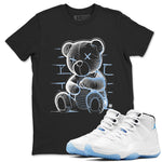 11 Legend Blue Shirts To Match Jordans Neon Bear Sneaker Shirts Air Jordan 11 Legend Blue SNRT Sneaker Release Tees Unisex Cotton Crew Neck Black 1 crew neck shirts