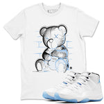 11 Legend Blue Shirts To Match Jordans Neon Bear Sneaker Shirts Air Jordan 11 Legend Blue SNRT Sneaker Release Tees Unisex Cotton Crew Neck White 1 crew neck shirts