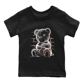 11s Legend Pink shirts to match jordans Neon Bear sneaker match tees Air Jordan 11 Legend Pink SNRT Sneaker Tees streetwear brand Baby and Youth Black 2 cotton tee