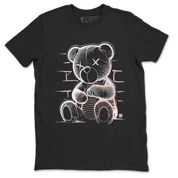 11s Legend Pink shirts to match jordans Neon Bear sneaker match tees Air Jordan 11 Legend Pink SNRT Sneaker Tees streetwear brand Black 2 unisex cotton tee