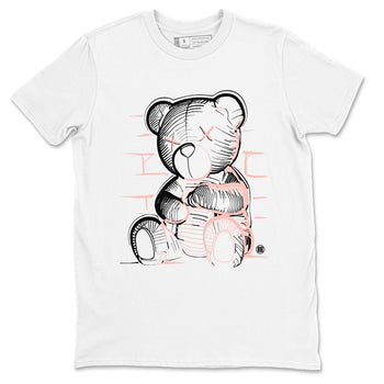 11s Legend Pink shirts to match jordans Neon Bear sneaker match tees Air Jordan 11 Legend Pink SNRT Sneaker Tees streetwear brand White 2 unisex cotton tee