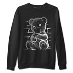 12s Black Wolf Grey shirts to match jordans Neon Bear sneaker match tees Air Jordan 12 Barons SNRT Sneaker Release Tees unisex cotton Black 2 crew neck shirts